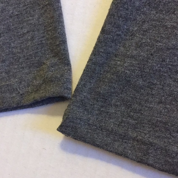 Faux Fur EMBELLISHED TOP gems v-neck beading bling​ grey knit jersey holiday - Picture 7 of 10